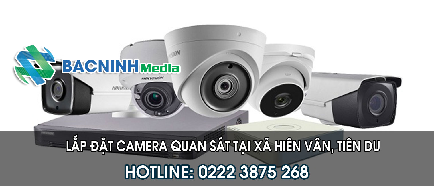 Lắp đặt camera quan sát tại xã Hiên Vân huyên Tiên Du Bắc Ninh