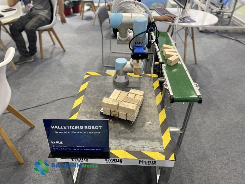 robot Palletizing. Ảnh: Hà Anh/Mekong ASEAN.
